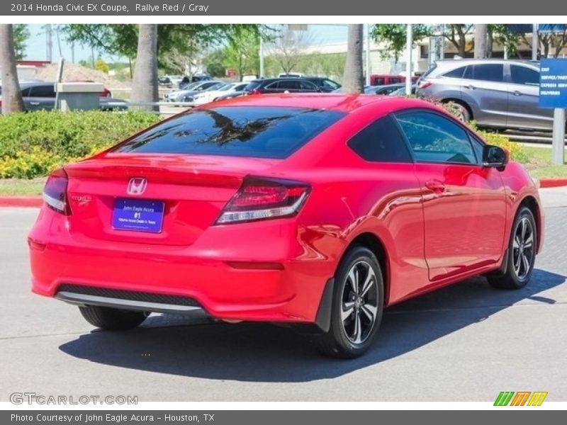 Rallye Red / Gray 2014 Honda Civic EX Coupe
