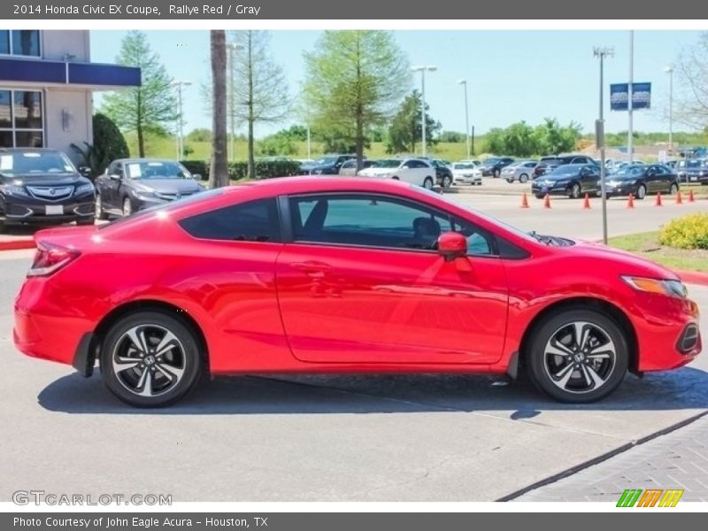 Rallye Red / Gray 2014 Honda Civic EX Coupe