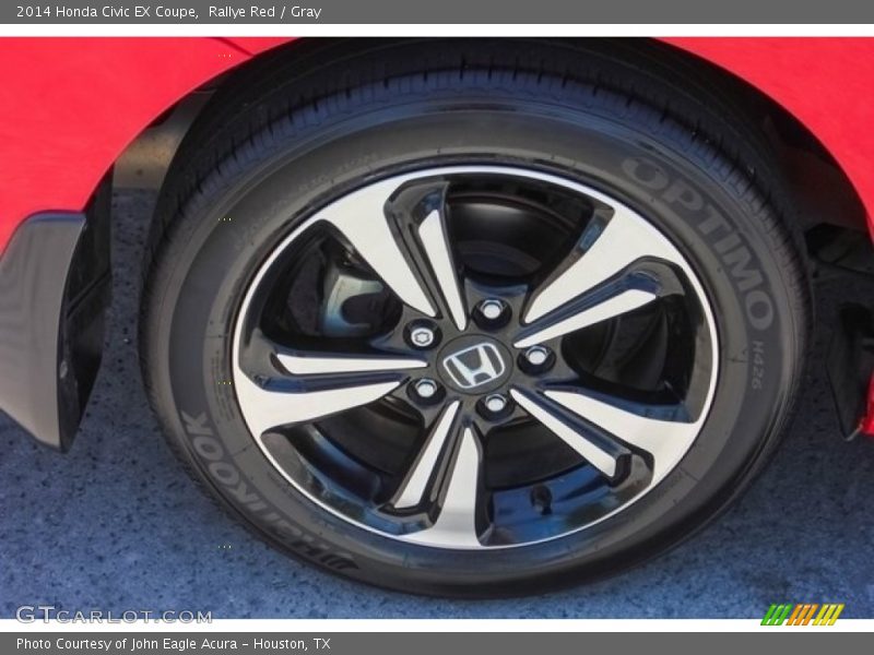 Rallye Red / Gray 2014 Honda Civic EX Coupe