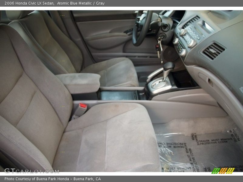 Atomic Blue Metallic / Gray 2006 Honda Civic LX Sedan