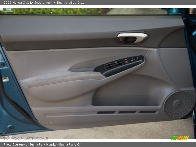 Atomic Blue Metallic / Gray 2006 Honda Civic LX Sedan