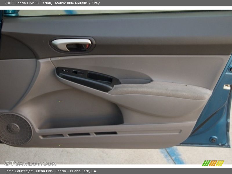 Atomic Blue Metallic / Gray 2006 Honda Civic LX Sedan