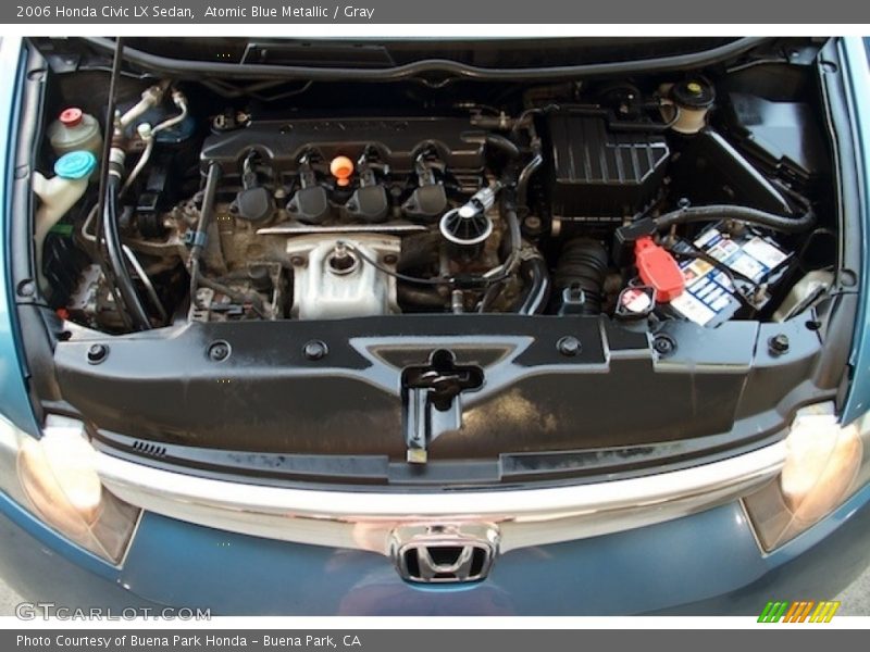Atomic Blue Metallic / Gray 2006 Honda Civic LX Sedan