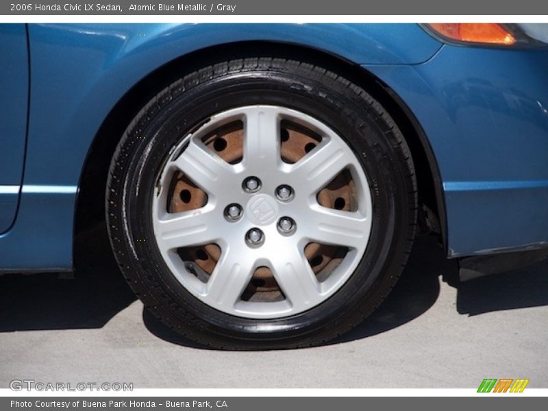 Atomic Blue Metallic / Gray 2006 Honda Civic LX Sedan