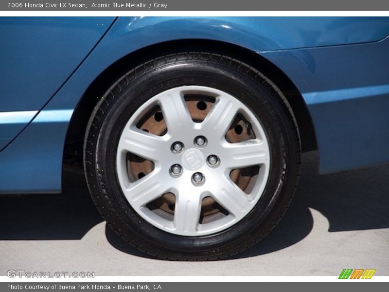 Atomic Blue Metallic / Gray 2006 Honda Civic LX Sedan
