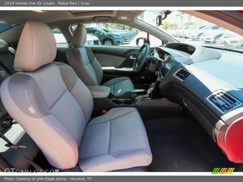 Rallye Red / Gray 2014 Honda Civic EX Coupe