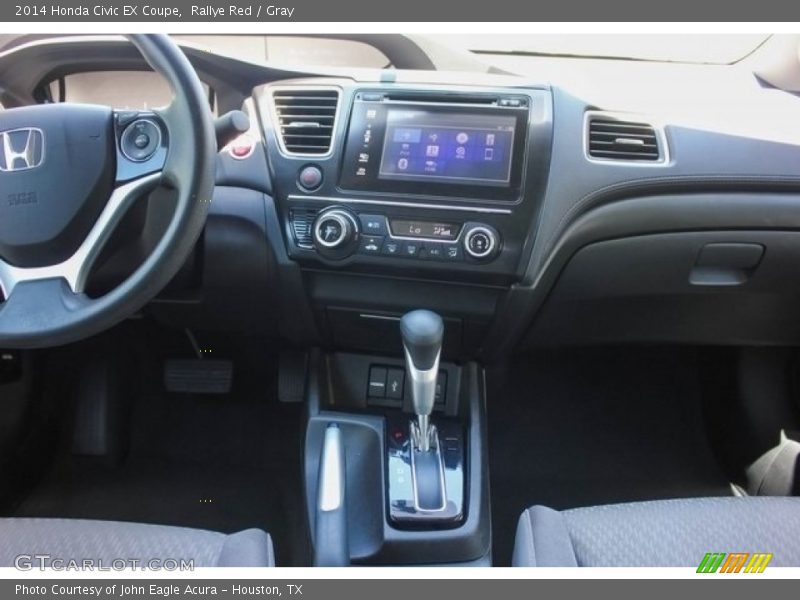 Rallye Red / Gray 2014 Honda Civic EX Coupe