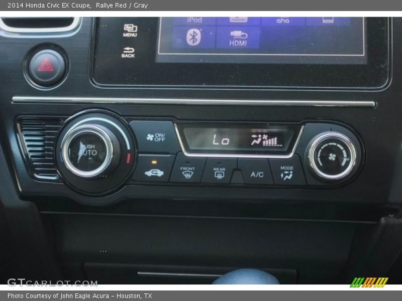 Rallye Red / Gray 2014 Honda Civic EX Coupe
