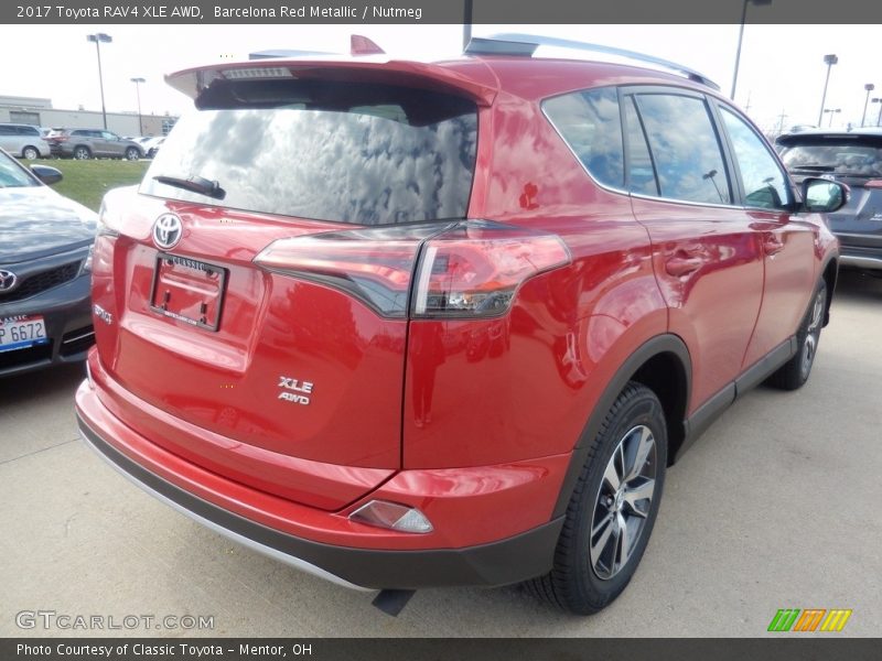 Barcelona Red Metallic / Nutmeg 2017 Toyota RAV4 XLE AWD