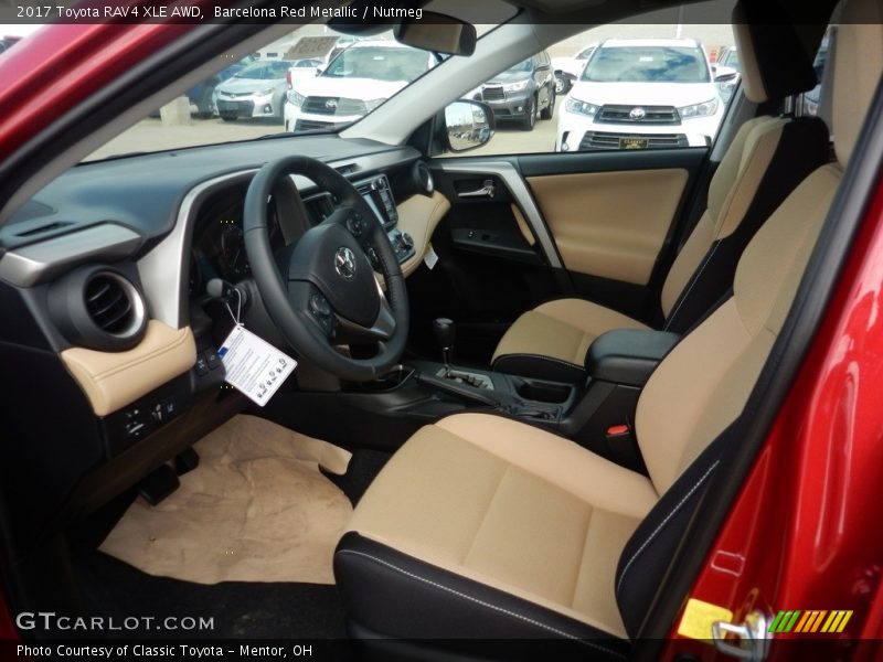 Barcelona Red Metallic / Nutmeg 2017 Toyota RAV4 XLE AWD