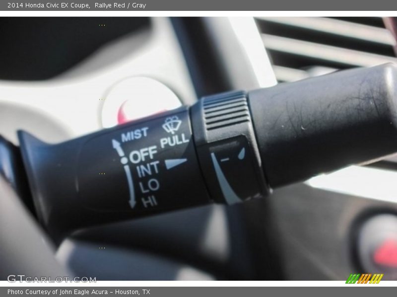 Rallye Red / Gray 2014 Honda Civic EX Coupe