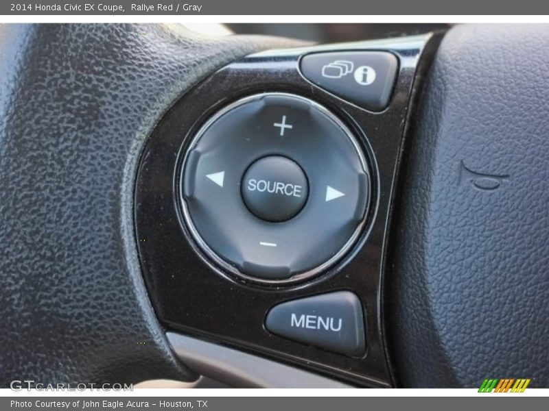 Rallye Red / Gray 2014 Honda Civic EX Coupe
