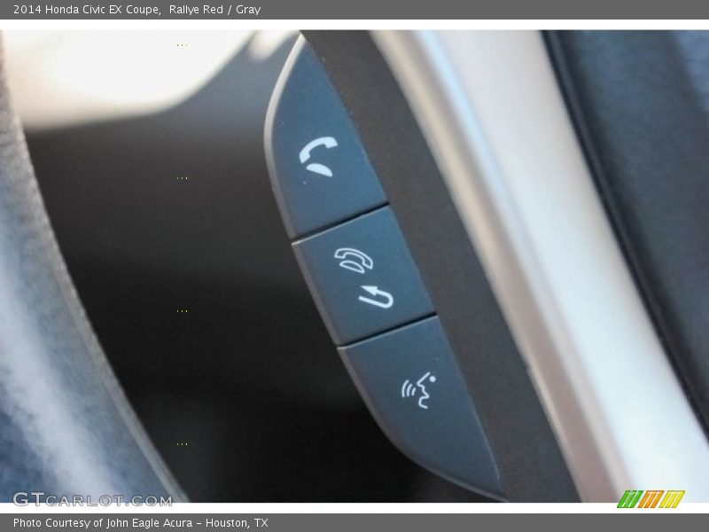 Rallye Red / Gray 2014 Honda Civic EX Coupe
