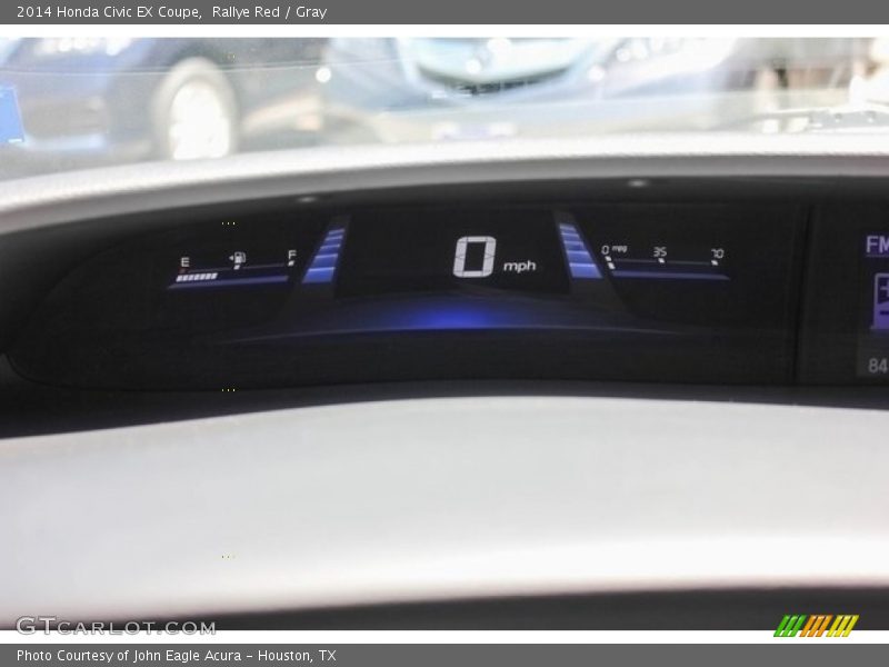 Rallye Red / Gray 2014 Honda Civic EX Coupe