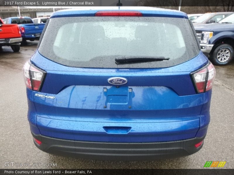 Lightning Blue / Charcoal Black 2017 Ford Escape S
