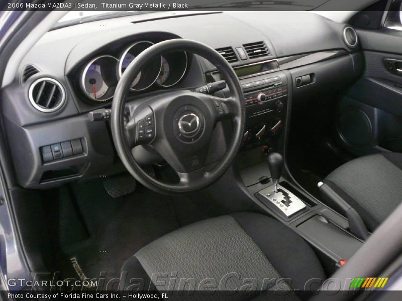 Titanium Gray Metallic / Black 2006 Mazda MAZDA3 i Sedan