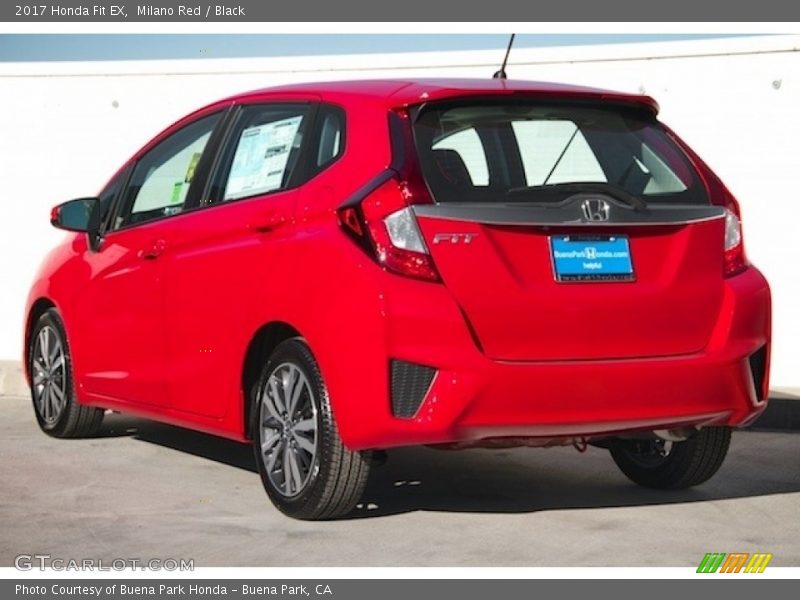 Milano Red / Black 2017 Honda Fit EX