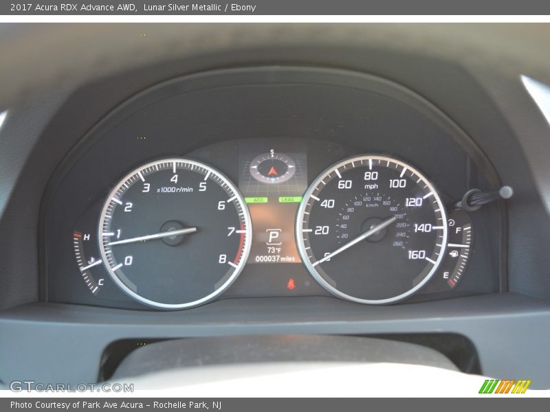 Lunar Silver Metallic / Ebony 2017 Acura RDX Advance AWD