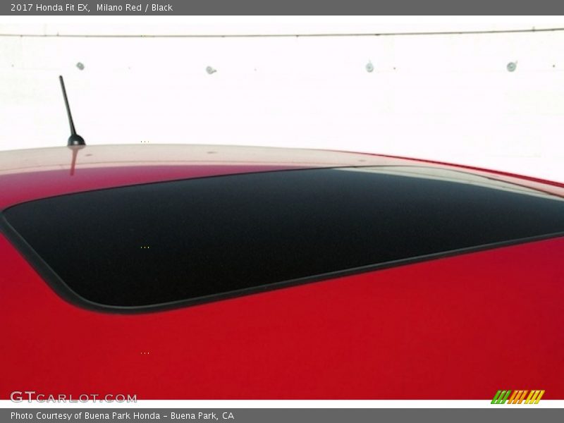 Milano Red / Black 2017 Honda Fit EX