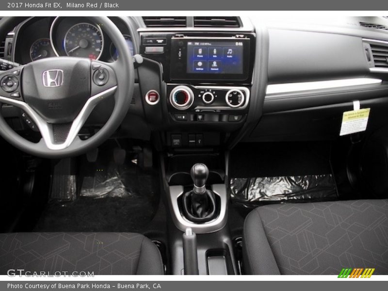 Milano Red / Black 2017 Honda Fit EX