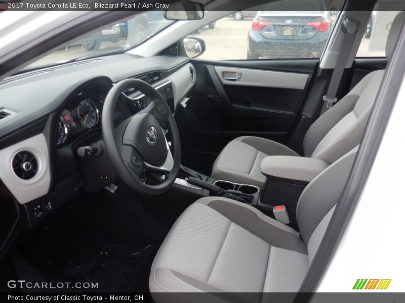 Front Seat of 2017 Corolla LE Eco