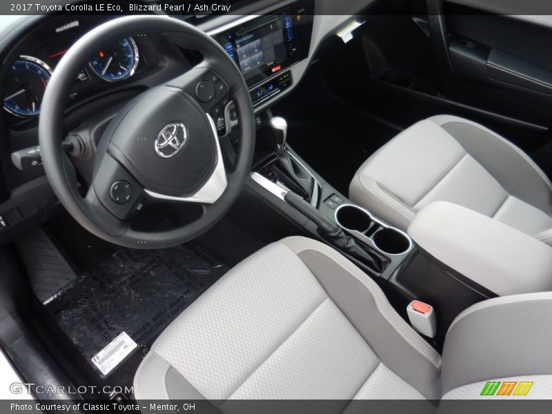 Front Seat of 2017 Corolla LE Eco