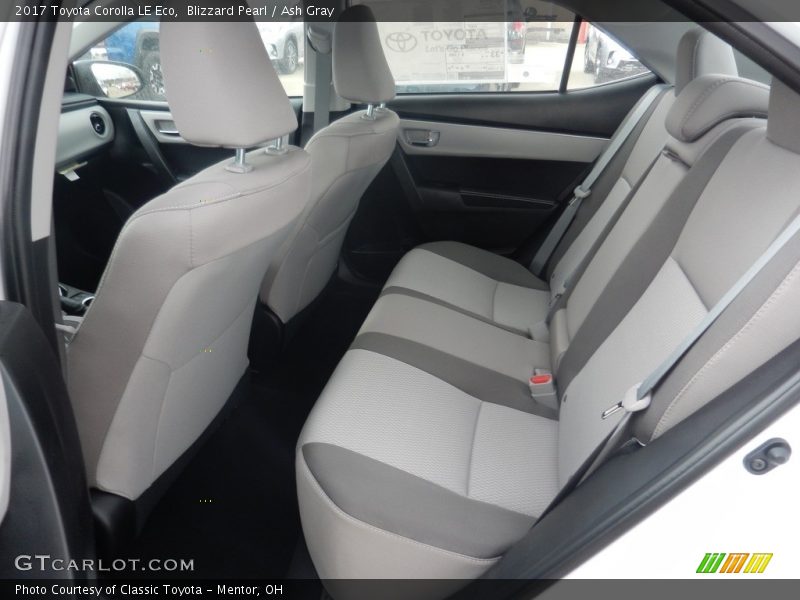 Rear Seat of 2017 Corolla LE Eco