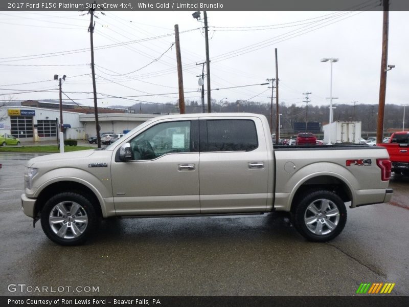 White Gold / Limited Brunello 2017 Ford F150 Platinum SuperCrew 4x4