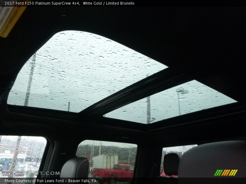 Sunroof of 2017 F150 Platinum SuperCrew 4x4