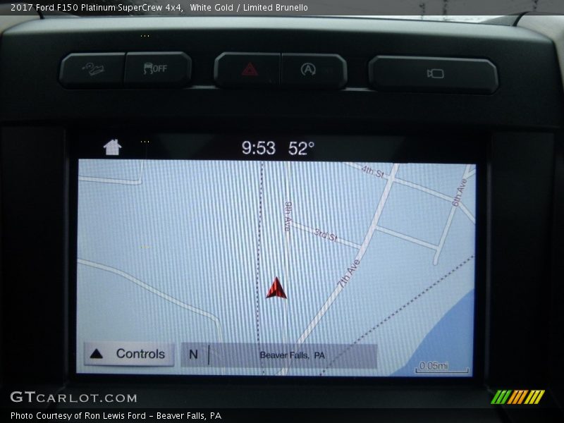 Navigation of 2017 F150 Platinum SuperCrew 4x4