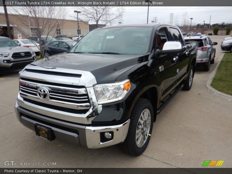Midnight Black Metallic / 1794 Edition Black/Brown 2017 Toyota Tundra 1794 CrewMax 4x4