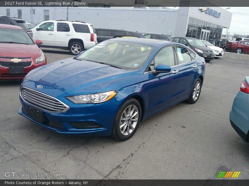 Lightning Blue / Ebony 2017 Ford Fusion SE