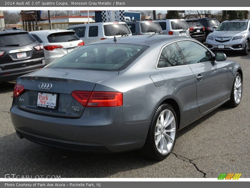 Monsoon Gray Metallic / Black 2014 Audi A5 2.0T quattro Coupe