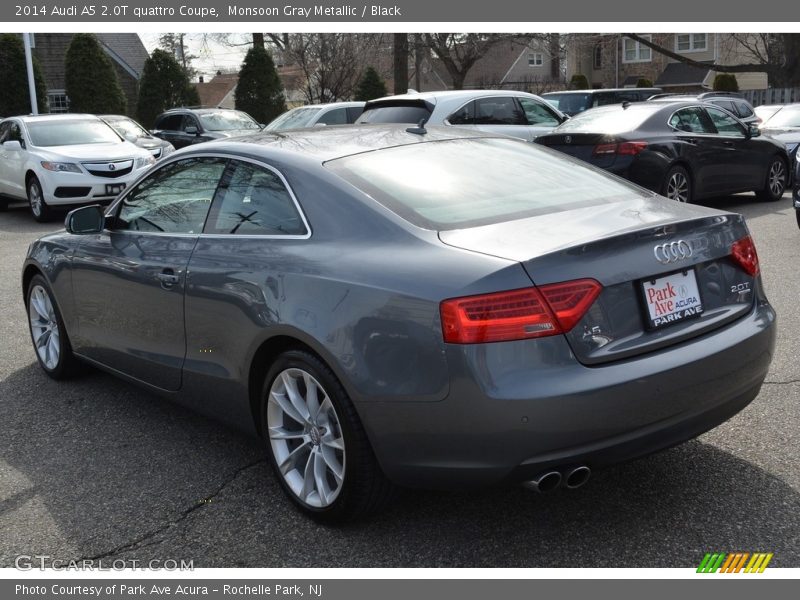 Monsoon Gray Metallic / Black 2014 Audi A5 2.0T quattro Coupe