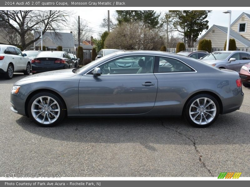 Monsoon Gray Metallic / Black 2014 Audi A5 2.0T quattro Coupe