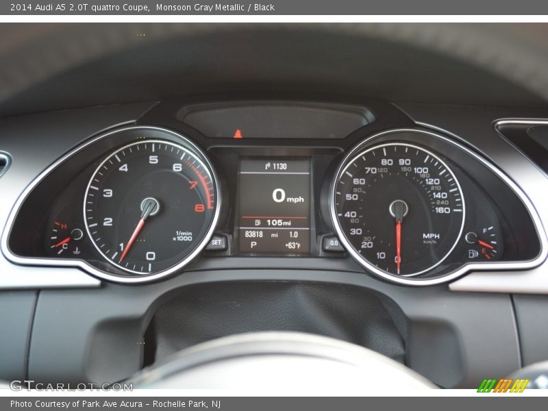 Monsoon Gray Metallic / Black 2014 Audi A5 2.0T quattro Coupe