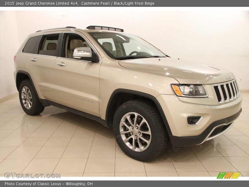 Cashmere Pearl / Black/Light Frost Beige 2015 Jeep Grand Cherokee Limited 4x4