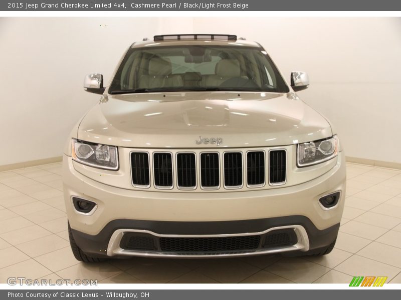 Cashmere Pearl / Black/Light Frost Beige 2015 Jeep Grand Cherokee Limited 4x4