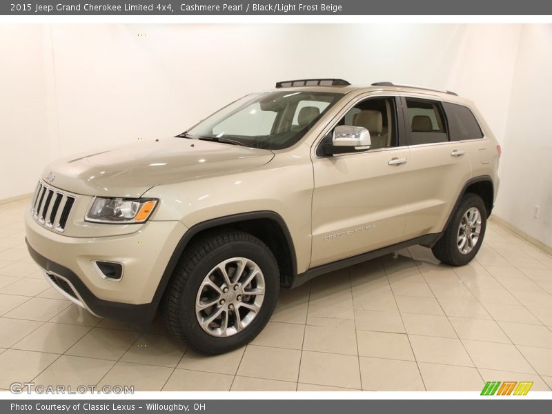 Cashmere Pearl / Black/Light Frost Beige 2015 Jeep Grand Cherokee Limited 4x4