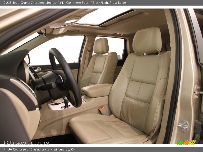 Cashmere Pearl / Black/Light Frost Beige 2015 Jeep Grand Cherokee Limited 4x4