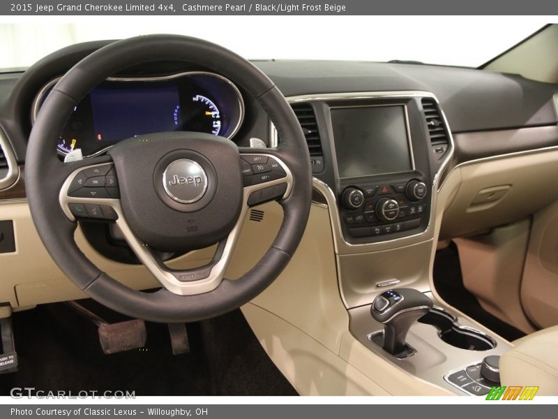 Cashmere Pearl / Black/Light Frost Beige 2015 Jeep Grand Cherokee Limited 4x4
