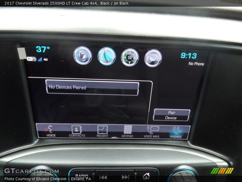 Black / Jet Black 2017 Chevrolet Silverado 2500HD LT Crew Cab 4x4