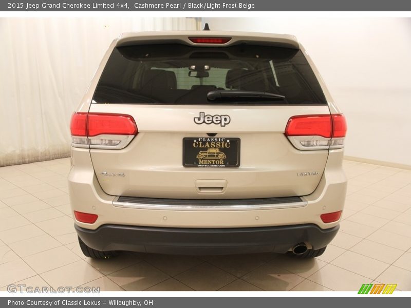 Cashmere Pearl / Black/Light Frost Beige 2015 Jeep Grand Cherokee Limited 4x4