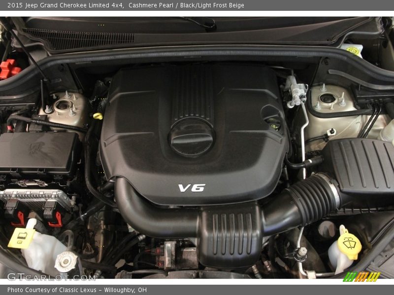 Cashmere Pearl / Black/Light Frost Beige 2015 Jeep Grand Cherokee Limited 4x4