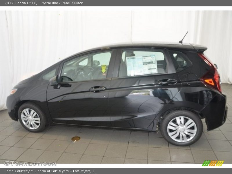 Crystal Black Pearl / Black 2017 Honda Fit LX