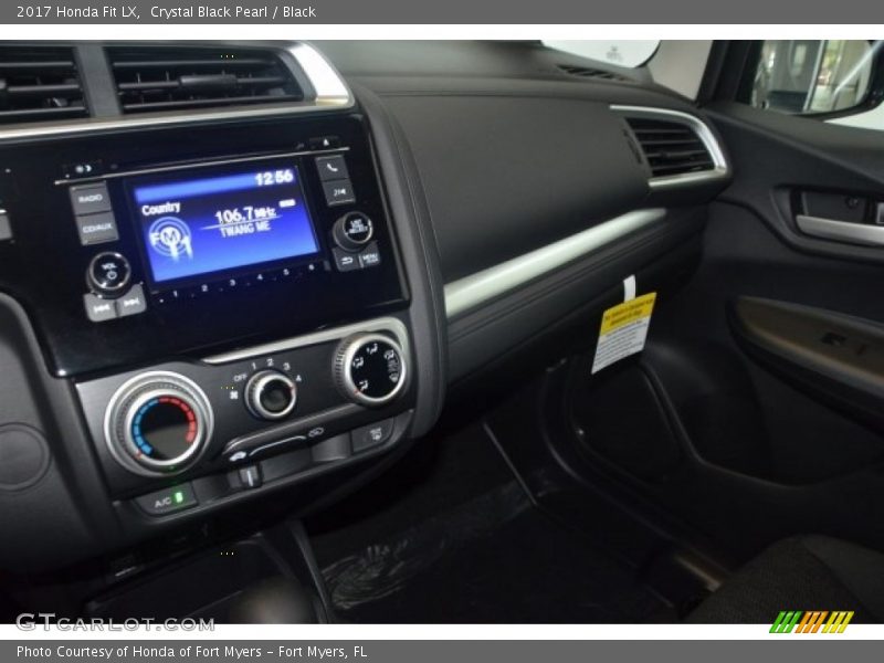 Crystal Black Pearl / Black 2017 Honda Fit LX