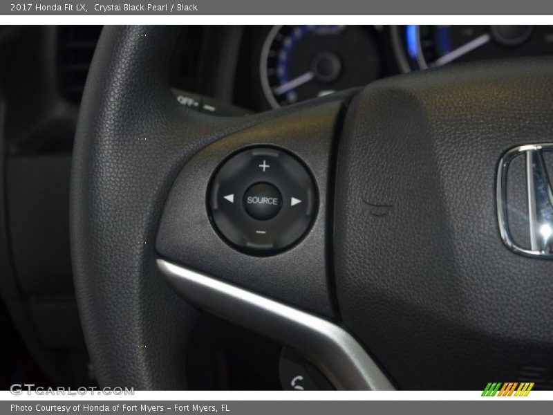 Crystal Black Pearl / Black 2017 Honda Fit LX