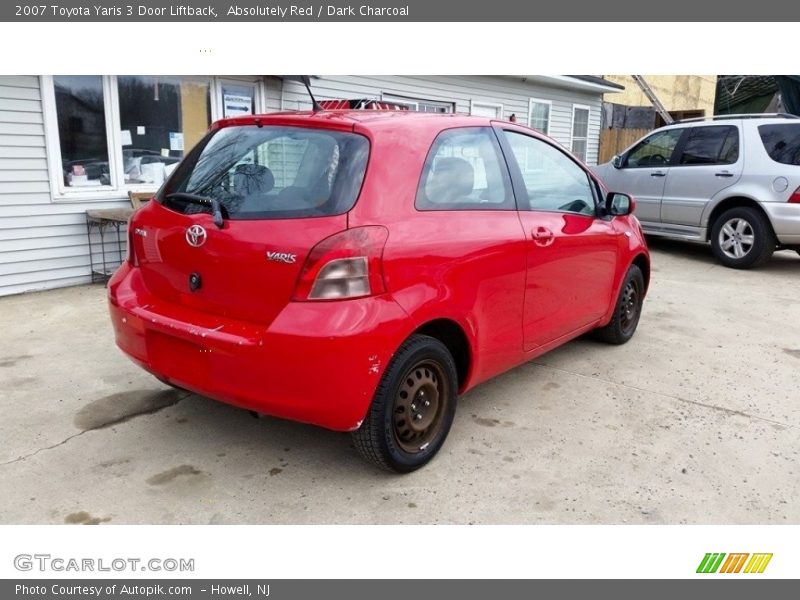 Absolutely Red / Dark Charcoal 2007 Toyota Yaris 3 Door Liftback