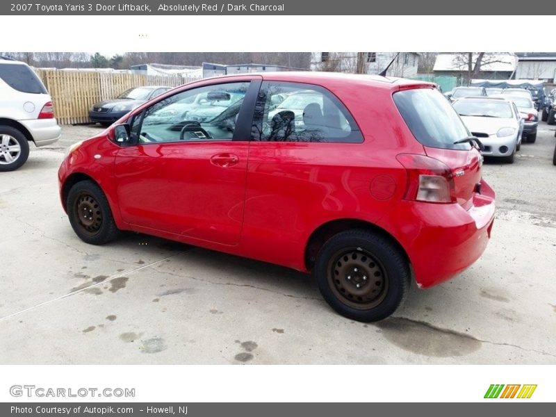 Absolutely Red / Dark Charcoal 2007 Toyota Yaris 3 Door Liftback