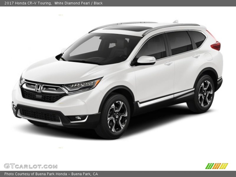 White Diamond Pearl / Black 2017 Honda CR-V Touring